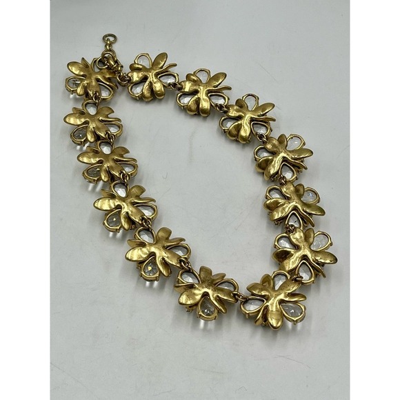 J. Crew Crystal Bloom Stacked
Rhinestone Floral Statement
Collar AB Necklace - Picture 12 of 16